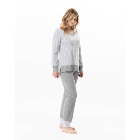 Cotton pyjamas FLOCON China Grey | Lingerie le Chat