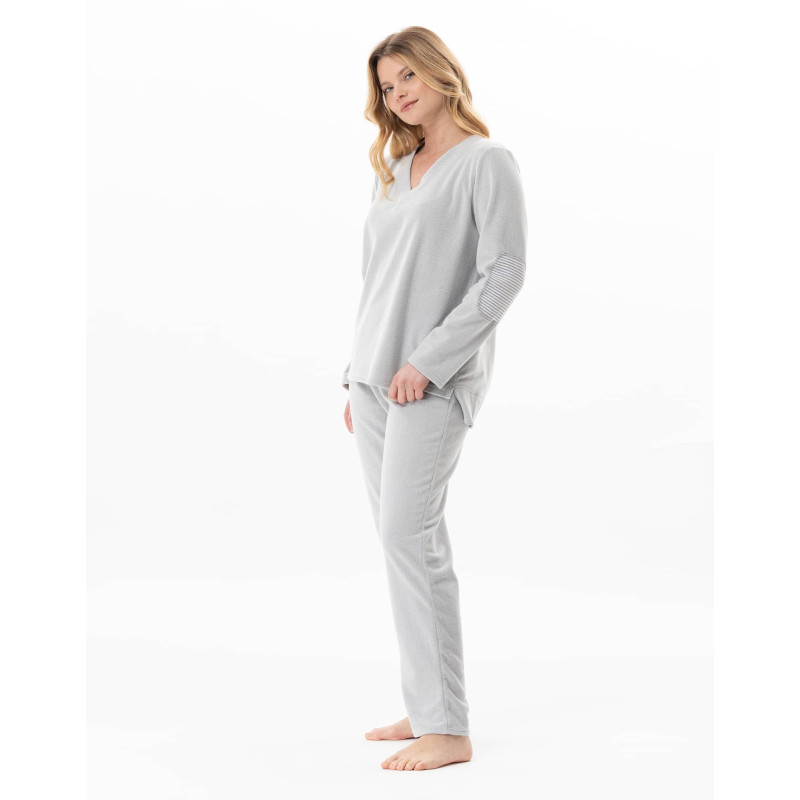 Microfleece homewear set FLOCON China Grey | Lingerie le Chat