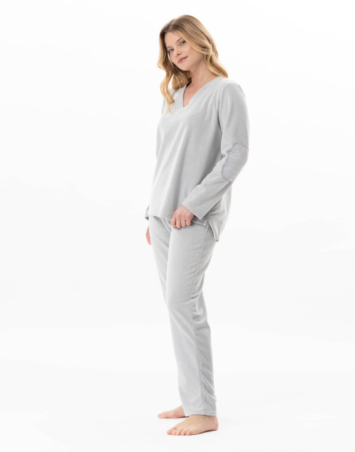 Microfleece homewear set FLOCON China Grey | Lingerie le Chat