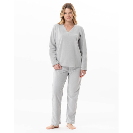 Microfleece homewear set FLOCON China Grey | Lingerie le Chat