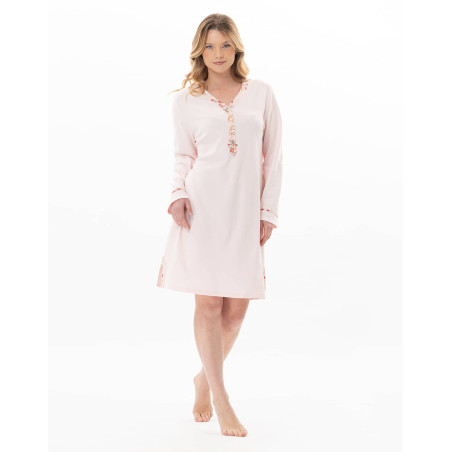 Chemise de nuit en coton GEORGIA Rose | Lingerie le Chat