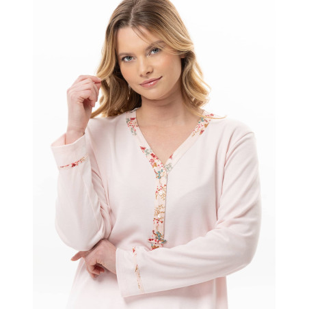 Chemise de nuit en coton GEORGIA Rose | Lingerie le Chat