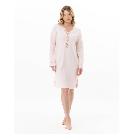 Chemise de nuit en coton GEORGIA Rose | Lingerie le Chat