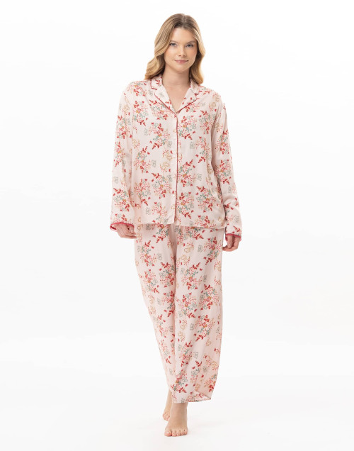 Pyjama boutonné en viscose GEORGIA Multicolore | Lingerie le Chat