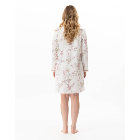 Chemise de nuit en coton modal KELLY Multicolore | Lingerie le Chat