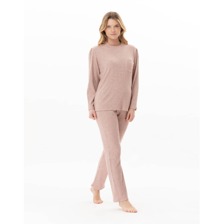 Lurex knitted homewear set KELLY Pink | Lingerie le Chat