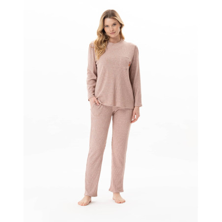 Lurex knitted homewear set KELLY Pink | Lingerie le Chat