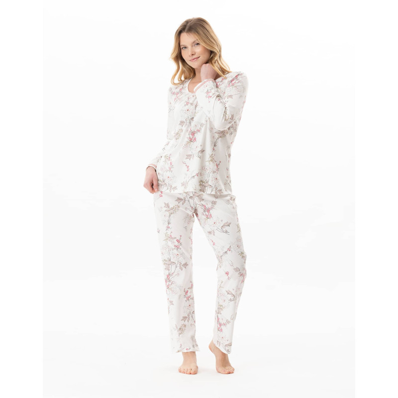 Pyjama en coton modal KELLY Multicolore | Lingerie le Chat