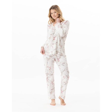 Pyjama en coton modal KELLY Multicolore | Lingerie le Chat