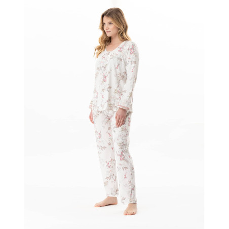 Pyjama en coton modal KELLY Multicolore | Lingerie le Chat