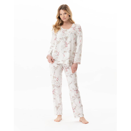 Pyjama en coton modal KELLY Multicolore | Lingerie le Chat