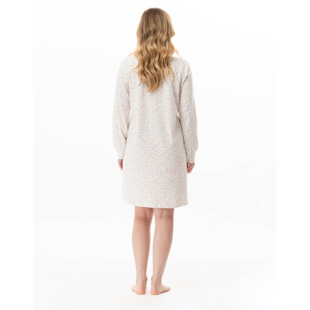 Chemise de nuit en coton LINETTE Multicolore | Lingerie le Chat