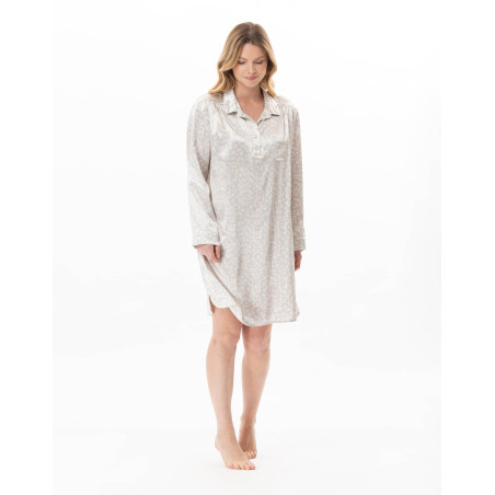 Viscose nightshirt LINETTE Multicolor | Lingerie le Chat