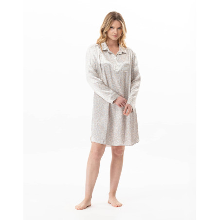 Viscose nightshirt LINETTE Multicolor | Lingerie le Chat