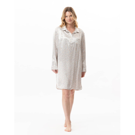 Viscose nightshirt LINETTE Multicolor | Lingerie le Chat