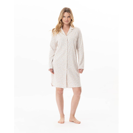Cotton nightshirt LINETTE Multicolor | Lingerie le Chat
