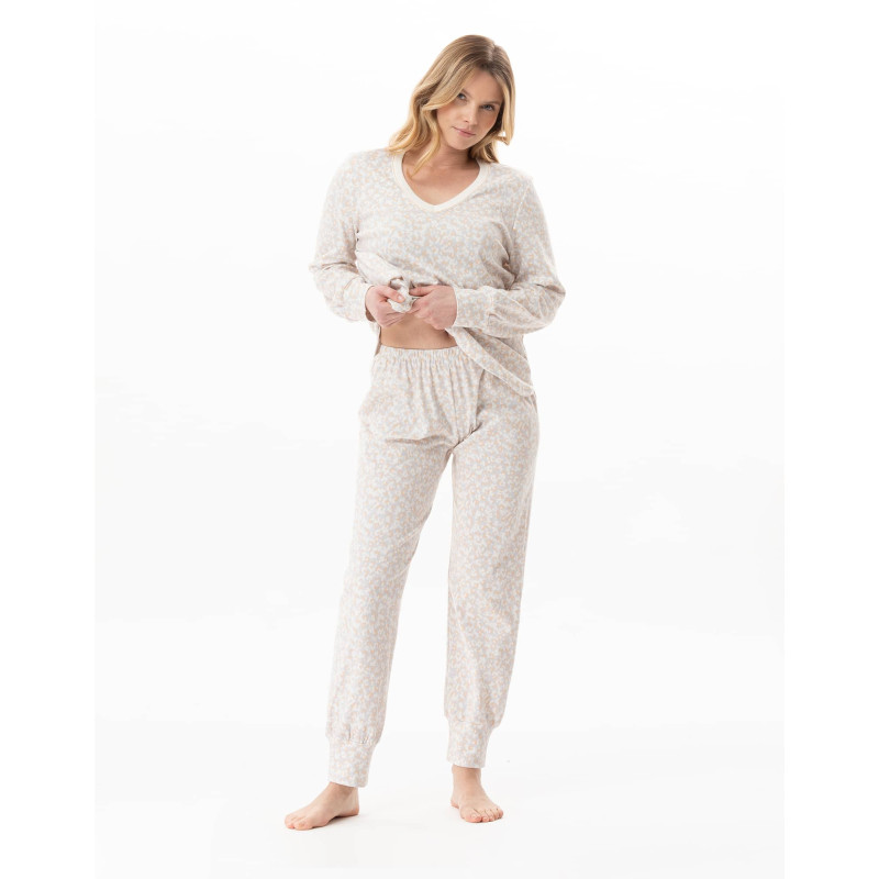 Pyjama en coton LINETTE Multicolore | Lingerie le Chat Pyjama en coton LINETTE Multicolore | Lingerie le Chat
