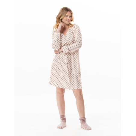 Modal cotton nightdress TEA TIME Multicolor | Lingerie le Chat