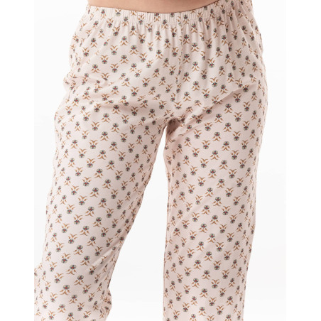 Modal cotton button-down pyjamas TEA TIME Multicolor | Lingerie le Chat