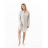 Chemise de nuit en coton LUNA Gris Chine