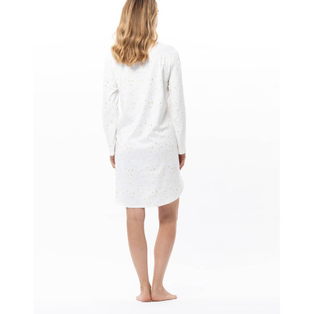 Cotton nightdress LUNA Ecru | Lingerie le Chat