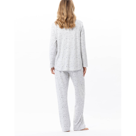 Pyjama en coton LUNA Gris Chine | Lingerie le Chat