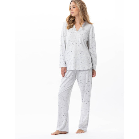 Pyjama en coton LUNA Gris Chine | Lingerie le Chat