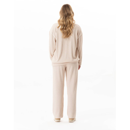 Ensemble homewear en maille tricot SHETLAND Beige | Lingerie le Chat