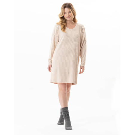 Knitted dress SHETLAND Beige | Lingerie le Chat