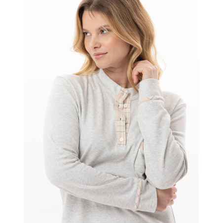 Chemise de nuit en coton MONTAUK Multicolore | Lingerie le Chat