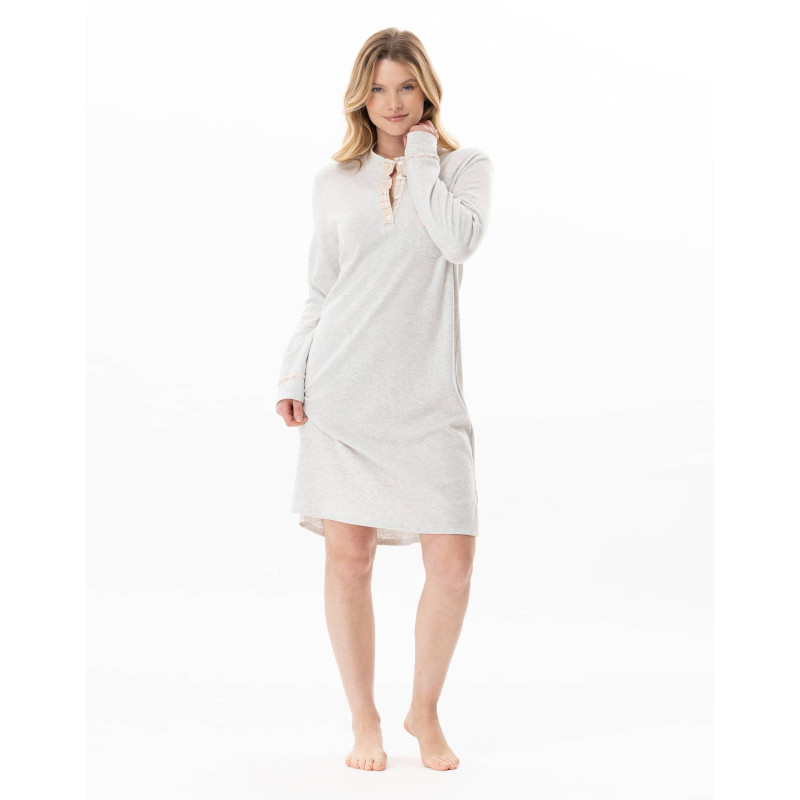 Chemise de nuit en coton MONTAUK Multicolore | Lingerie le Chat