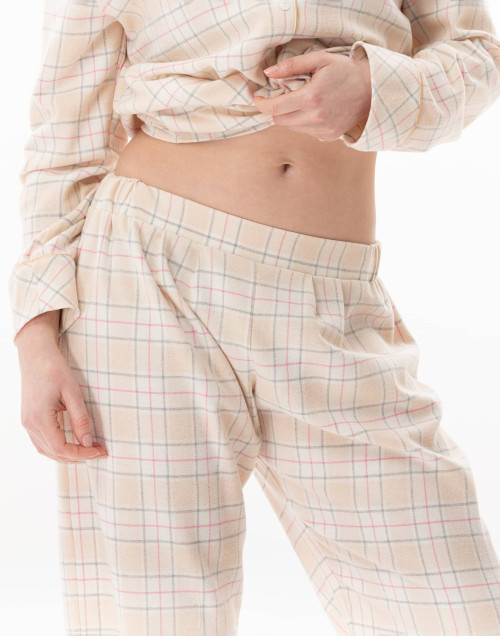 Pyjama boutonné en coton MONTAUK Multicolore