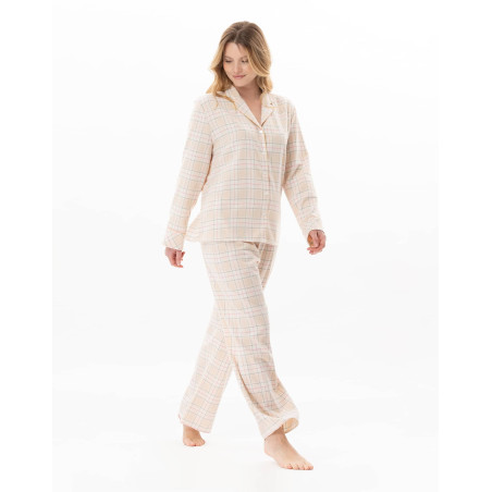 Pyjama boutonné en coton MONTAUK Multicolore | Lingerie le Chat