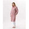 Veste zippée en peluche flanelle ESSENTIEL Blush