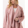 Veste courte en peluche flanelle ESSENTIEL Blush