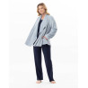 Veste courte en peluche flanelle ESSENTIEL Ciel