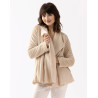 Veste courte en peluche flanelle ESSENTIEL Coquille