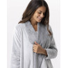 Veste courte en peluche flanelle ESSENTIEL Gris