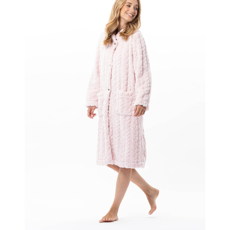Fancy button-down dressing gown ESSENTIEL Rosewood | Lingerie le Chat