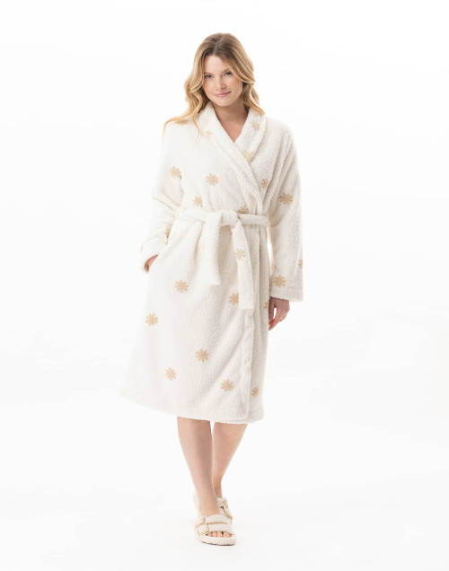 Peignoir à motifs ESSENTIEL Ecru