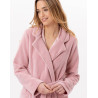 Peignoir croisé en polaire ESSENTIEL Blush