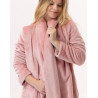 Veste en peluche flanelle ESSENTIEL Blush