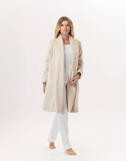 Veste en peluche flanelle ESSENTIEL Coquille