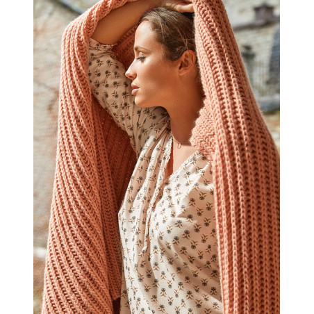 Modal cotton nightdress TEA TIME Multicolor | Lingerie le Chat