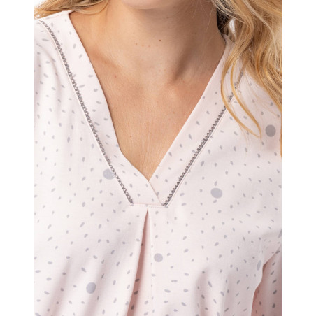 Cotton pyjamas COSY Pink/Grey | Lingerie le Chat