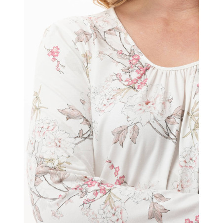 Chemise de nuit en coton modal KELLY Multicolore | Lingerie le Chat