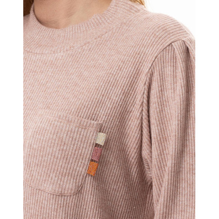 Lurex knitted homewear set KELLY Pink | Lingerie le Chat