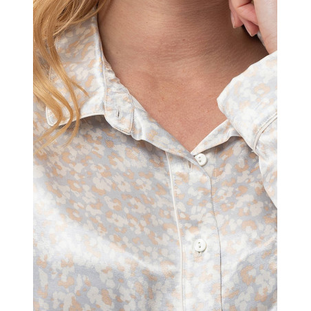 Viscose button-down pyjamas LINETTE Multicolor | Lingerie le Chat