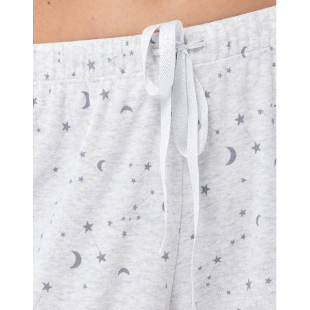 Pyjama en coton LUNA Gris Chine | Lingerie le Chat