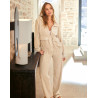 Ensemble homewear zippé en velours COUNTRY Beige Chine